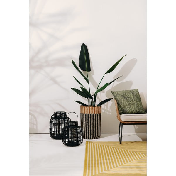 Sada 2 černých bambusových luceren Hübsch Bamboo-image-1
