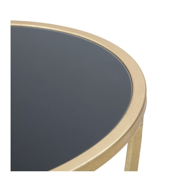 Odkládací stolek v černo-zlaté barvě Mauro Ferretti Glam Simple, výška 75 cm-image-3