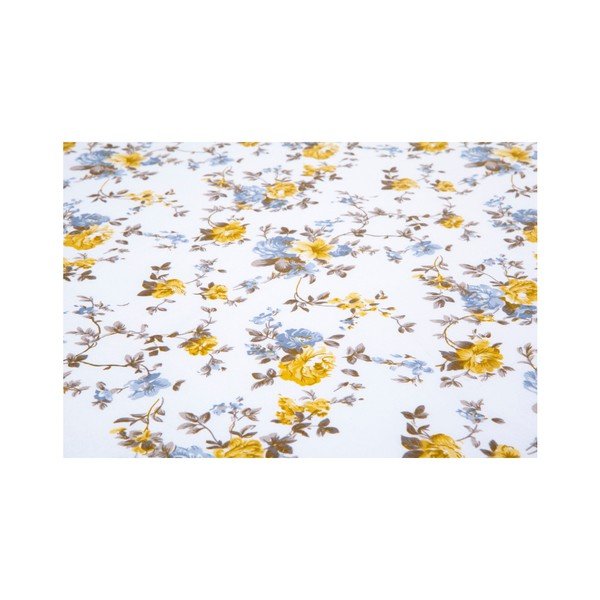 Set světle béžového elastického bavlněného prostěradla a povlaku na polštář Fitted Sheet Kasso, 100 x 200 cm-image-1