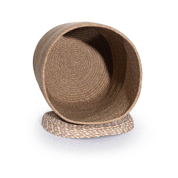 Béžový látkový úložný box s víkem 36x45x50 cm – Mioli Decor-image-2