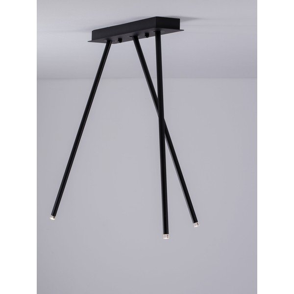 Matně černé hliníkové LED stropní svítidlo s ohybatelnou konstrukcí 10x45 cm Stilvi – Nova Luce-image-2