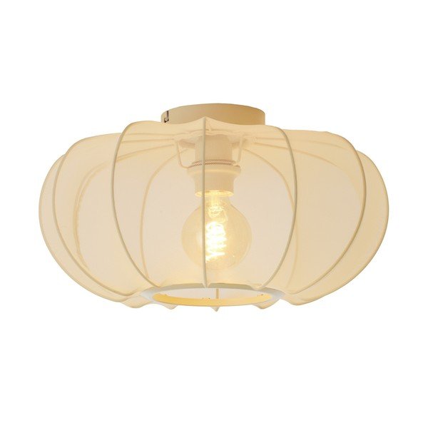 Krémové stropní svítidlo s textilním stínidlem ø 40 cm Plumalia – Light & Living-image-1