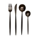 Černý nerezový příbor 16 ks Modern retro – Premier Housewares