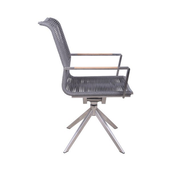 Šedá kovová zahradní židle Rubiera – Garden Pleasure-image-2