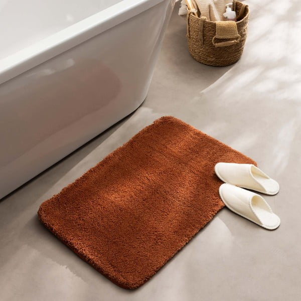 Koupelnová předložka v terakotové barvě 50x80 cm Mael – douceur d'intérieur-image-1