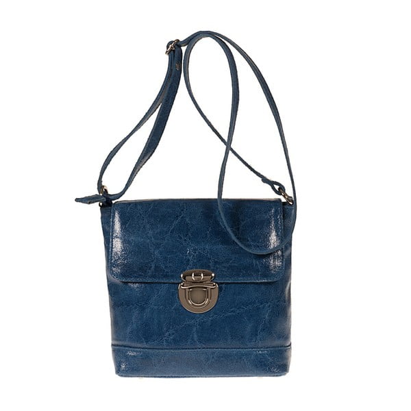 Tmavě modrá kožená kabelka Giulia Bags Dulcibella