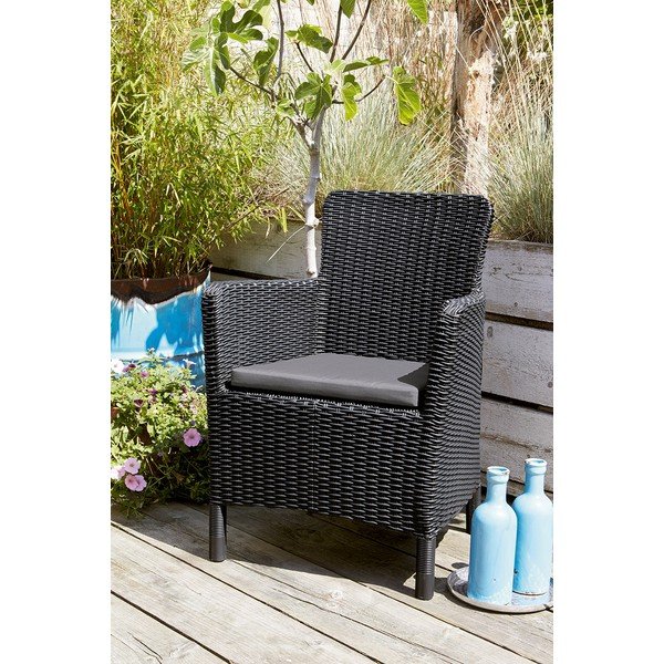 Antracitové plastové zahradní křeslo Trenton – Keter-image-1