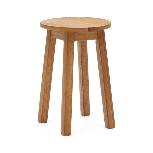 Stolička z masivu akácie v přírodní barvě Amel – Kave Home