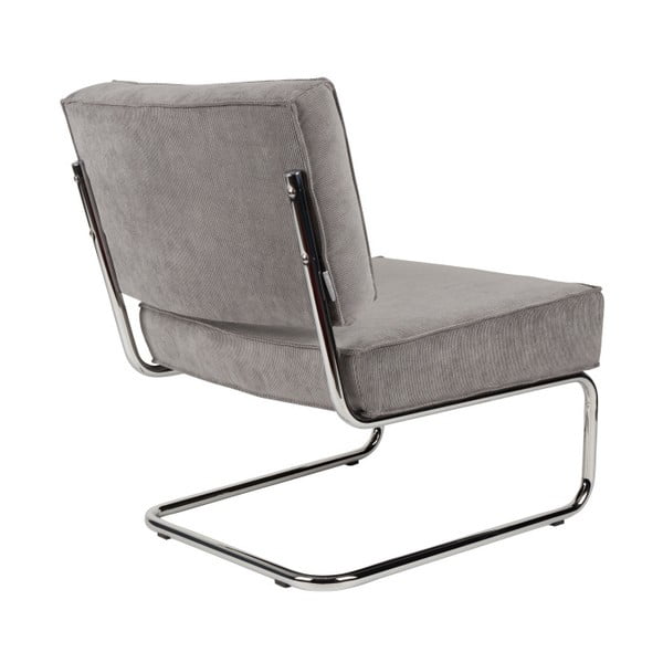 Světle šedé křeslo Zuiver Rib-image-1