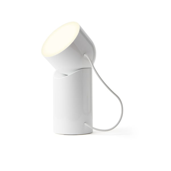 Bílá LED stolní lampa (výška 14 cm) Orbe – Lexon