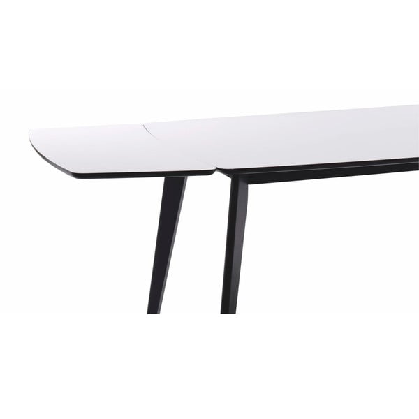 Černo-bílá přídavná deska k jídelnímu stolu Rowico Griffin, 90 x 45 cm