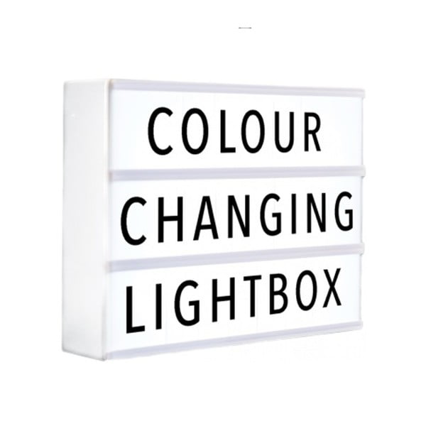 Světelný box se 120 znaky Gingersnap Changing White A4