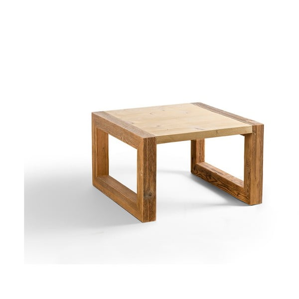 Dřevěný konferenční stolek Antique Wood, 68 x 68 cm