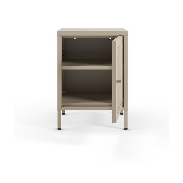 Krémový noční stolek Fayna – Marckeric-image-1