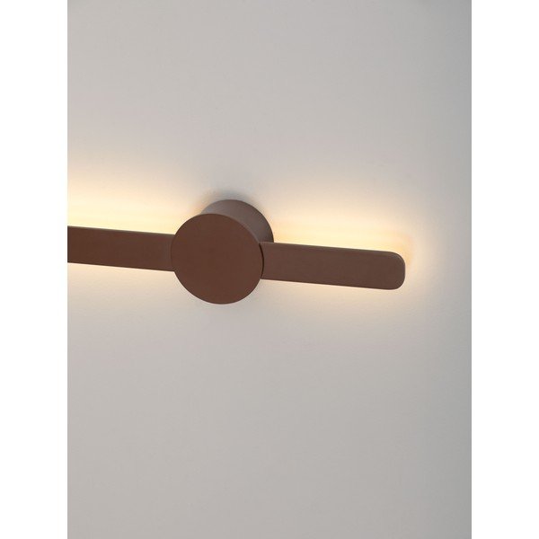 Hnědé hliníkové LED nástěnné svítidlo Norei – Nova Luce-image-2