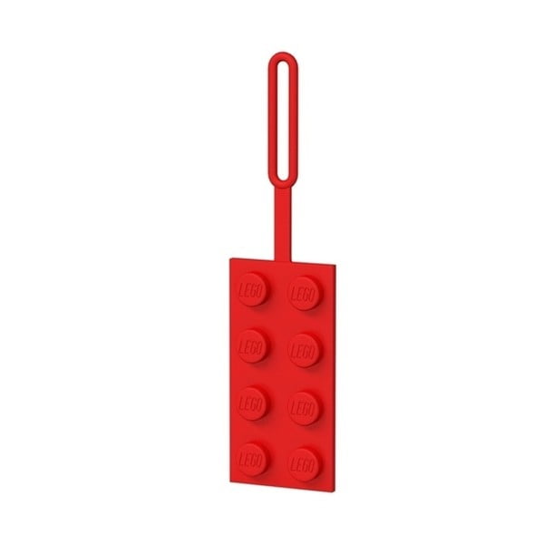 Červená jmenovka na zavazadlo LEGO®