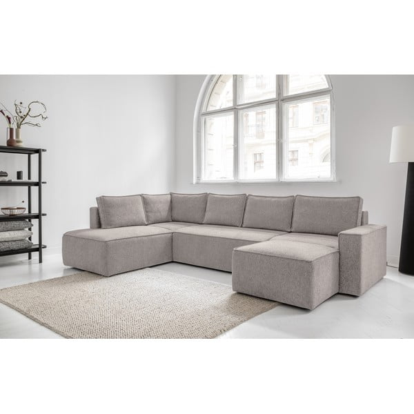 Béžová rozkládací rohová pohovka (levý roh) Brave Dave – Miuform-image-4