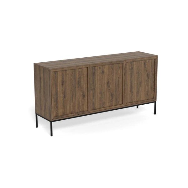 Komoda v dekoru dubu v tmavě přírodní barvě 158x80x40 cm Palmdale – Actona