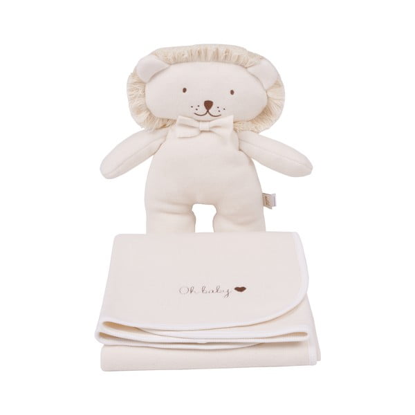 Krémová dětská deka z bio bavlny 75x90 cm Organic – Malomi Kids-image-2