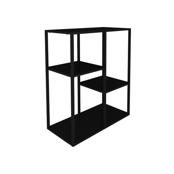 Černý kovový regál Canett Lite, výška 81 cm-image-4