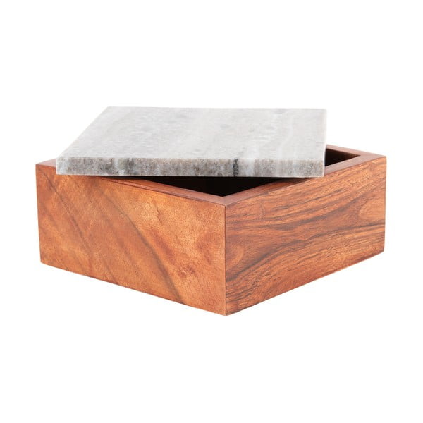 Hnědý dekorativní dřevěný úložný box Acacia – PT LIVING-image-2