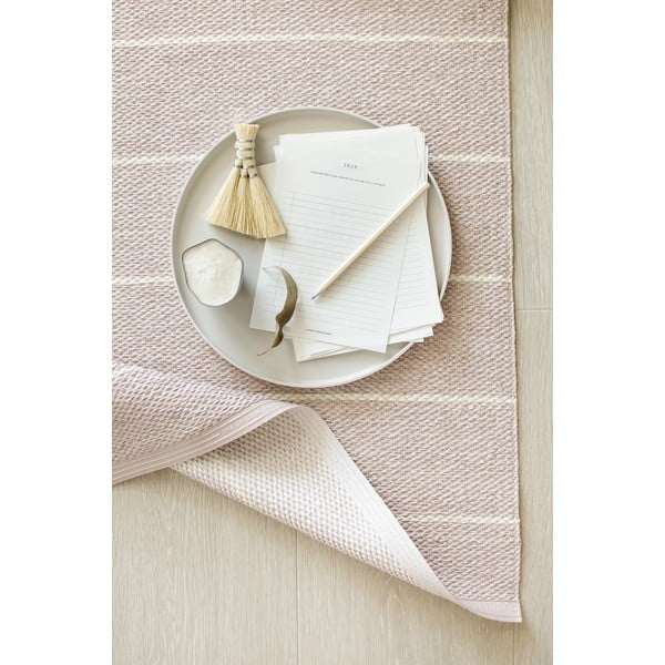 Světle růžový vnitřní a venkovní koberec 70x90 cm Carl Pale Rose – Pappelina-image-1