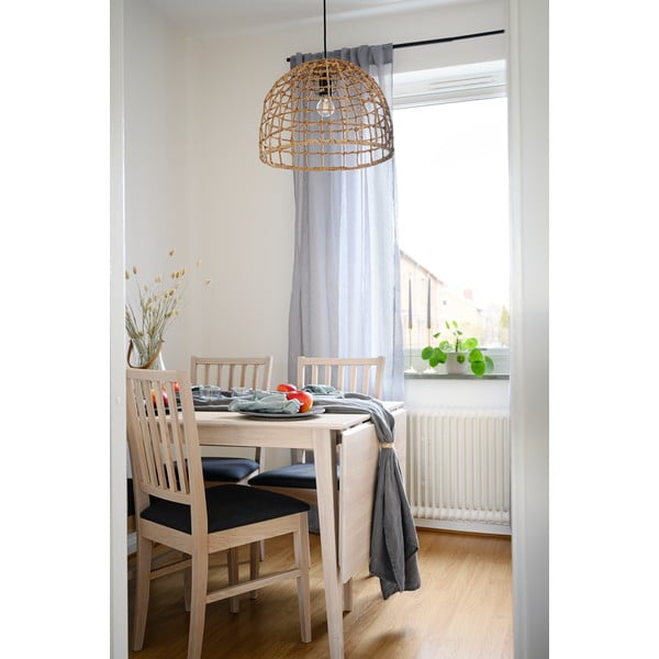 Matně lakovaný sklápěcí dubový jídelní stůl Rowico Filippa, 120 x 80 cm-image-3