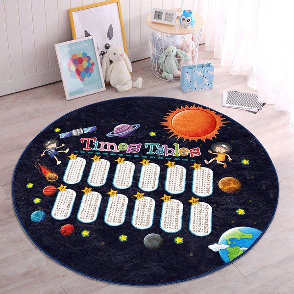 Černý dětský koberec ø 80 cm Comfort – Mila Home-image-2