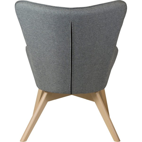 Šedé křeslo s podnožkou Niko – Ropez-image-4