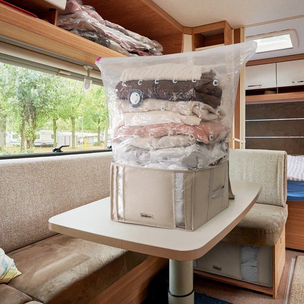 Vakuový látkový úložný box na oblečení 42x40x25 cm Life – Compactor-image-1