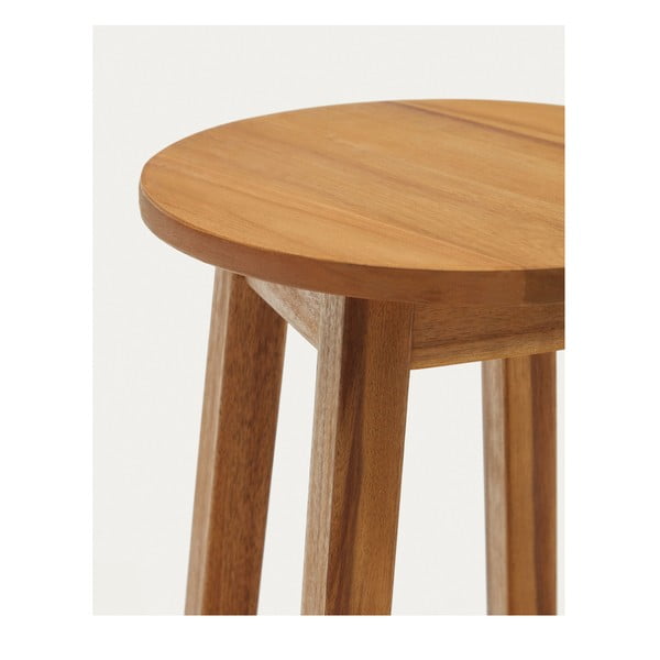 Stolička z masivu akácie v přírodní barvě Amel – Kave Home-image-2