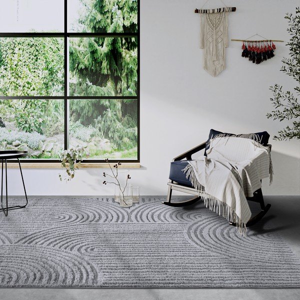 Šedý koberec 200x280 cm Chappe Light Grey – Elle Decoration-image-1