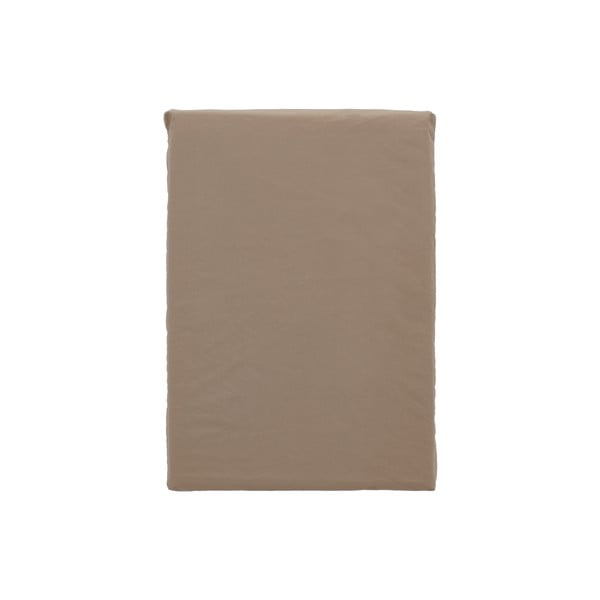 Hnědé povlečení na jednolůžko z bavlněného perkálu 140x200 cm Crisp – Södahl-image-3