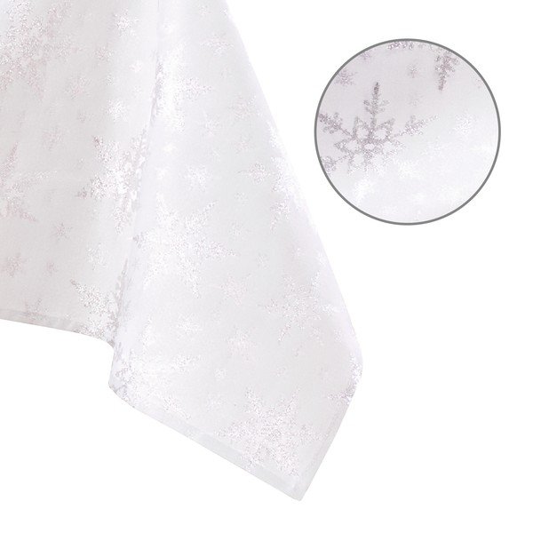 Ubrus s vánočním motivem 140x240 cm White Christmas – Restilo-image-2