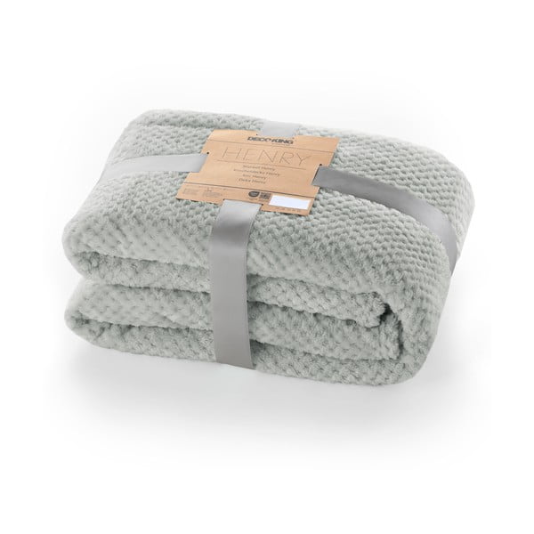 Šedý přehoz z mikrovlákna DecoKing Henry, 200 x 150 cm-image-3