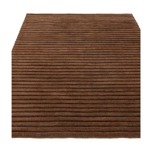 Tmavě hnědý ručně tkaný vlněný koberec 160x230 cm – Asiatic Carpets-image-1