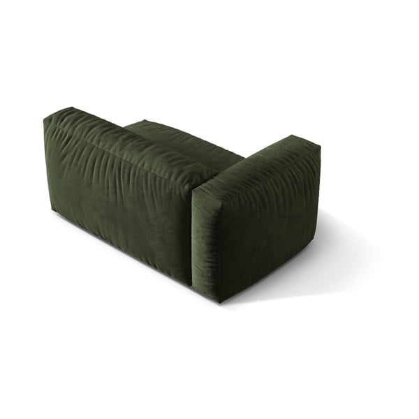 Zelený sametový modul pohovky (levý roh) Martina – Micadoni -image-2