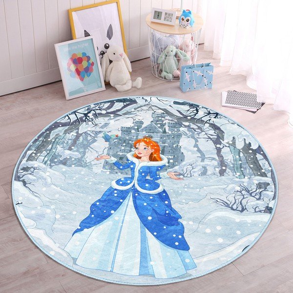 Modrý dětský koberec ø 100 cm Comfort – Mila Home-image-4