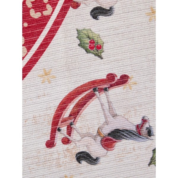 Červený kulatý koberec s vánočním motivem ø 160 cm Toy's Delight Rocking Horse – Villeroy&Boch-image-4
