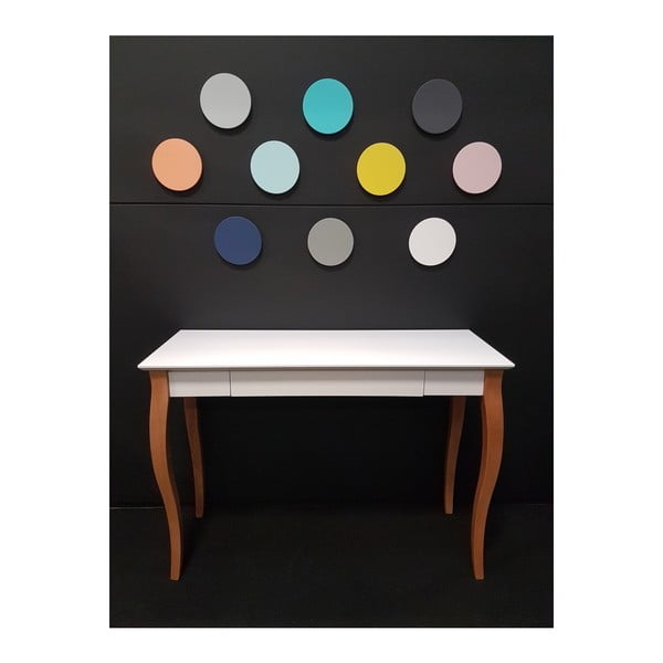 Bílý psací stůl Ragaba Lillo, délka 105 cm-image-1