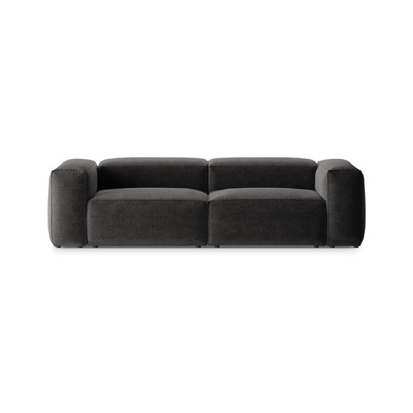 Tmavě šedá pohovka 264 cm Bergamo – Cosmopolitan Design