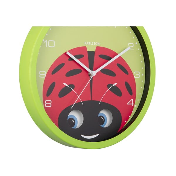 Dětské hodiny ø 31 cm Peekaboo Ladybug – Karlsson-image-3