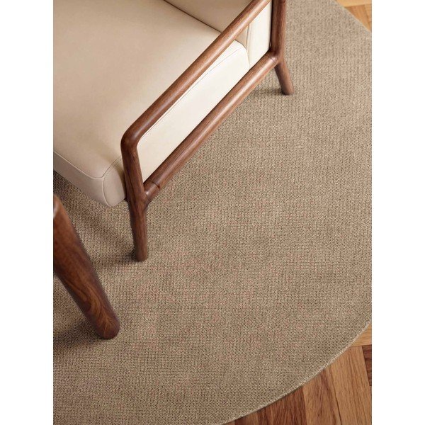 Béžový ručně tkaný vlněný kulatý koberec ø 160 cm Greenwich – Ted Baker-image-1