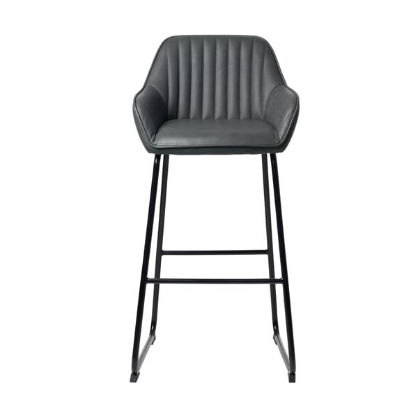 Šedá barová židle Unique Furniture Brooks