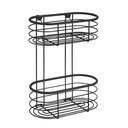 Černá sprchová police Wenko Trestina, 26 x 35 cm