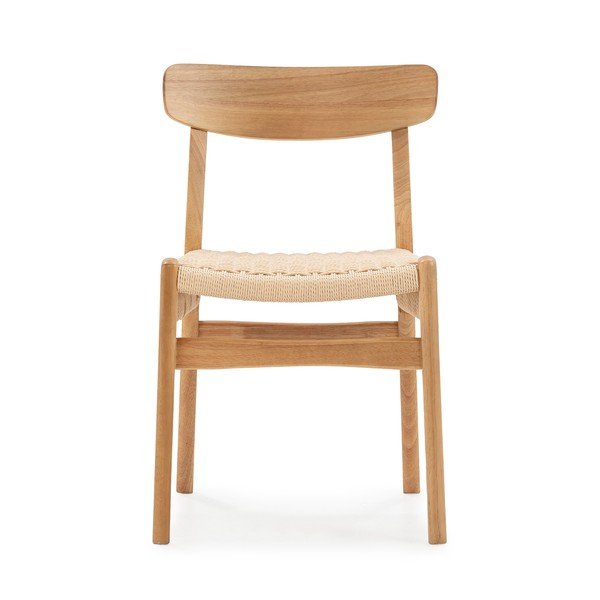 Jídelní židle v sadě 2 ks z kaučukového dřeva v přírodní barvě Biel – MOME-image-3