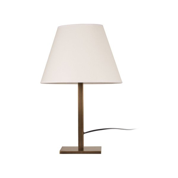 Stolní lampa ve zlaté barvě s bílým stínidlem Dee-image-1