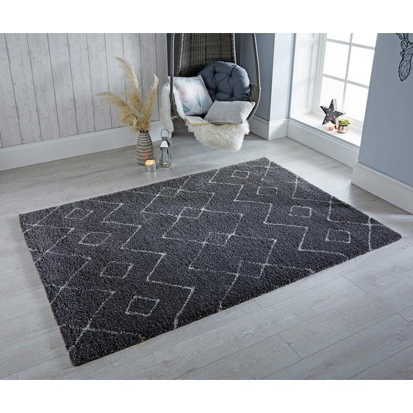 Tmavě šedý koberec Flair Rugs Imari, 160 x 230 cm-image-1