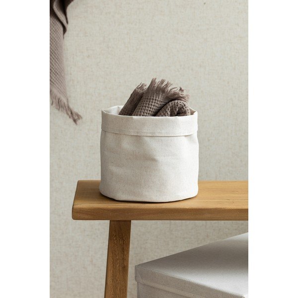 Látkový košík ø 20x20 cm Soft Storage Round – Bigso-image-3