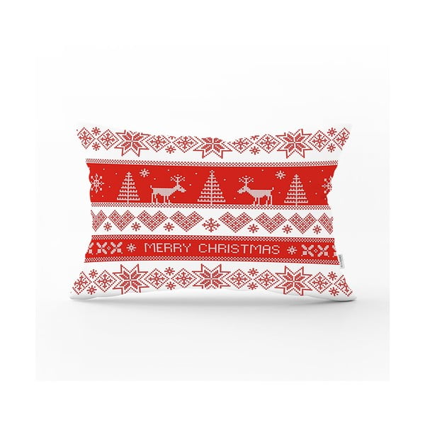Vánoční povlak na polštář Minimalist Cushion Covers Nordic Knit, 35 x 55 cm